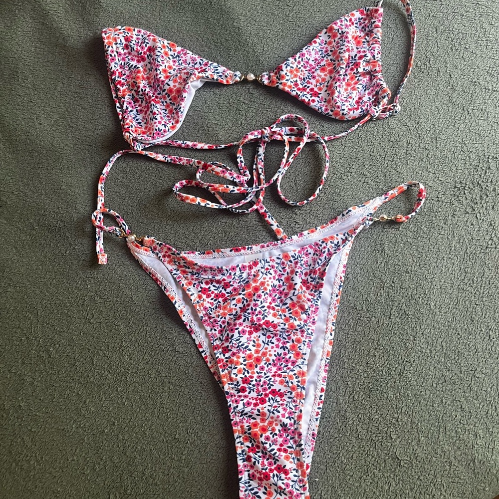 Floral Print Bikini Set
